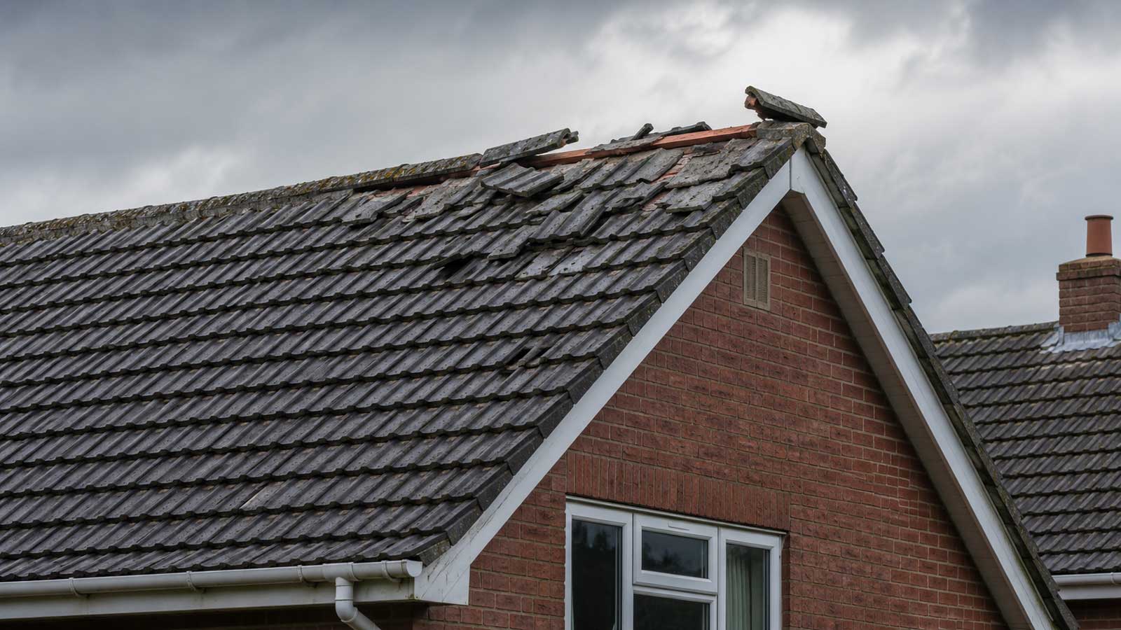 Illustration relating to storm-damaged roof repairs in blackburn